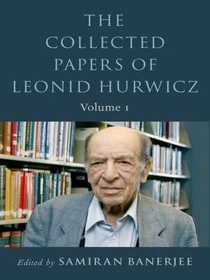 cover image of The Collected Papers of Leonid Hurwicz, Volume 1